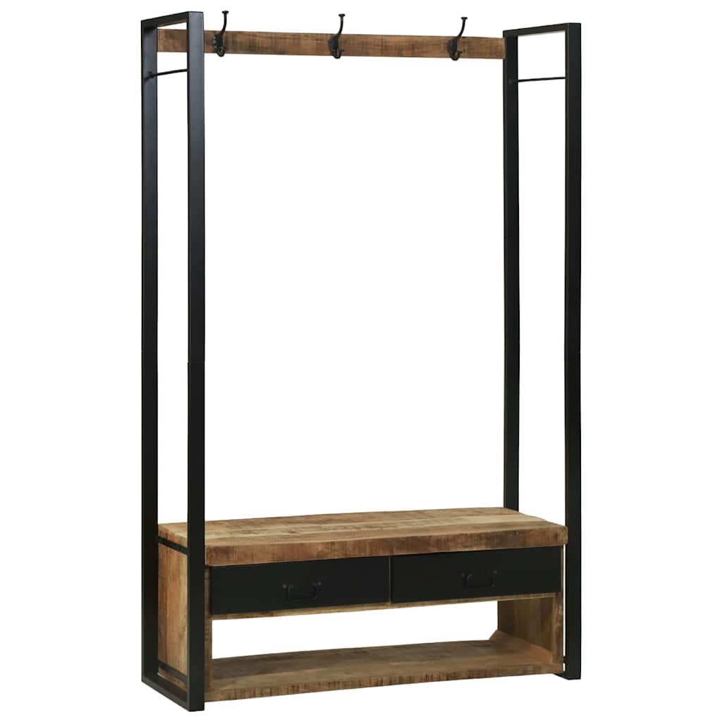 Clothing Rack Brown 110 x 40 x 179 cm Solid Mango Wood