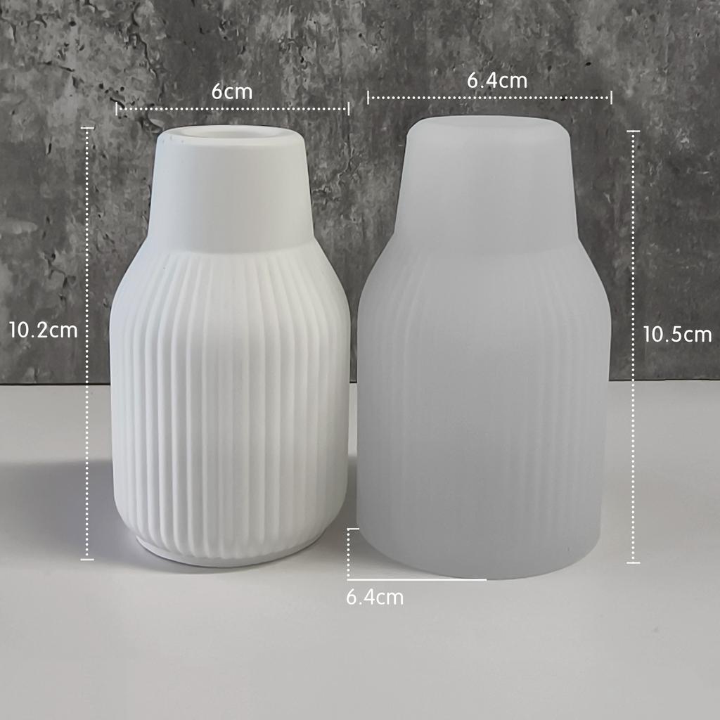 Полоски Ваза Силиконовая Форма DIY Гипсовая Ваза 3D Украшения Формы Эпоксидная Штукатурка Бетон Цветочный Горшок Форма Садовое Украшение