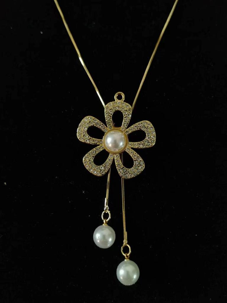 Элегантное ожерелье-цепочка с кисточкой для женщин - Универсальный, высококлассный европейский и американский дизайн для осенне-зимней моды