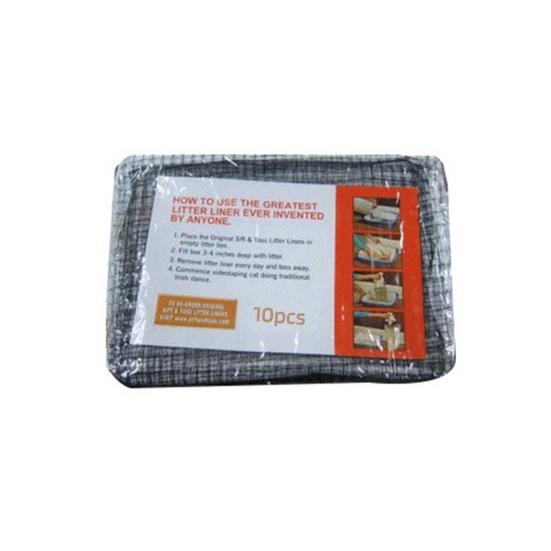 10-Pack Cat Litter Box Liners Reusable Sifting Litter Box Liner Bag for Poop Heavy Duty Pet Litter Sifter Bag