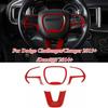 Красные Накладки на Рамку Рулевого Колеса Декор для Dodge ChallengerCharger 2015+