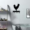 1pc Brand New Rooster Farm Key Rack - 6 Inch Wide/9 Inch Wide Metal Wall HookLiving Room/Home Decoration Wall Decoration