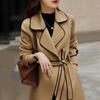Trendy Petite Mid-Length European Wool-Like Coat for Women