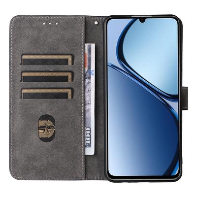 Чехол-подставка для Realme Note 60x 4G/C63 4G/C61 4G/Narzo N63 4G, кожаный чехол для телефона с ремешком, с защитой от RFID