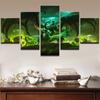 5 Pieces Canvas Arts Painting The Battle Of Warcraft Game Poster Prints Living Room Wall Picture Bedroom Modern Home Decoration