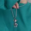 Ожерелье в стиле хип-хоп с медведем, мужское ожерелье, женское ожерелье, модная подвеска, свитер-цепочка