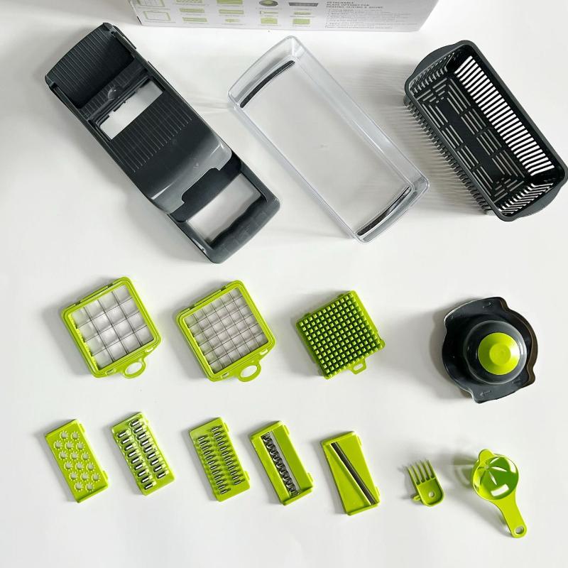 14/16 In 1 Multifunctional Vegetable Chopper Handle Food Grate Food Chopper Vegetable Slicer Dicer Cut Kitchen Items Cocina