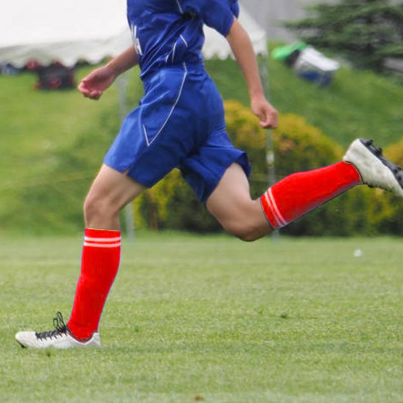 1 пара футбольных спортивных носков, длинные гольфы из хлопка и спандекса, детские леггинсы, чулки для футбола, бейсбола, до щиколотки для взрослых и детей