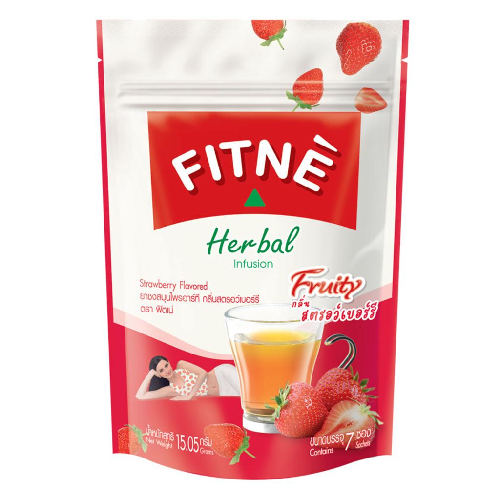 FITNE 'RT Herbal Infusion со вкусом клубники, 100% изготовлен из натуральных трав, 7/12 пакетиков - Тайский