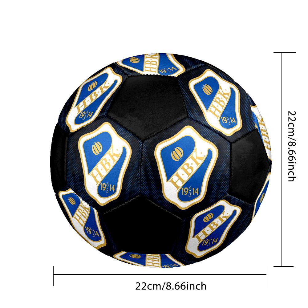 SIZE 5 Halmstads BK Soccer Ball Colorful All Ages Machine Stitched PVC Competition Ready Durable High-Bounce