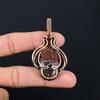 Crazy Lace Agate Gemstone Handmade Pure Copper Wire Wrapped Cuisine Wrapped Cuisine For Thanksgiving
