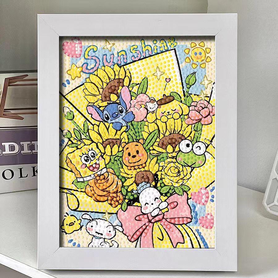 Набор для 5D-алмазной вышивки Sanrio в рамке – Образовательная игрушка для детей