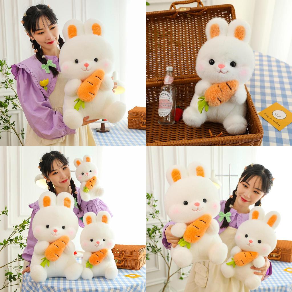 Adorable White Rabbit Plush Doll Soft And Huggable Great For Kids