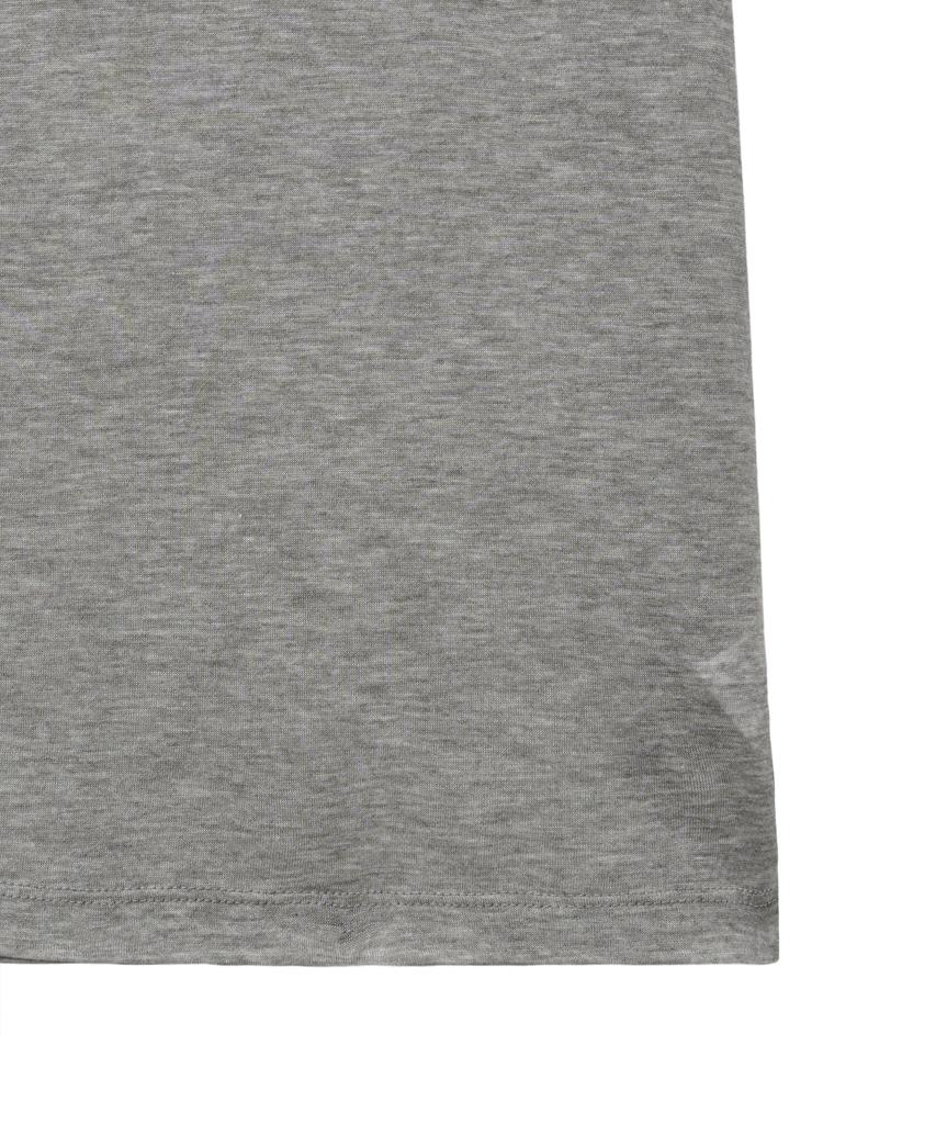 NOIRER FOR WOMAN Summer Wool Loose Fit T-Shirt (Melange Grey)