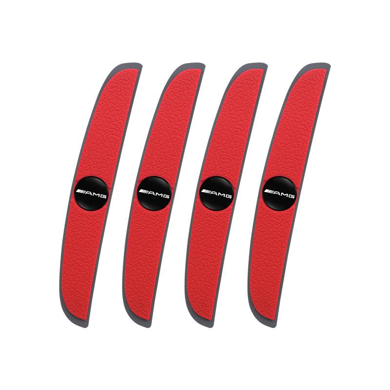 TWEK4 4Pcs Car Door Bumper Strip Anti Collision Rubber Decal Sticker For Mercedes Benz AMG GLE GLS CLA CLE GLC CLS GLA W223 W213 W206