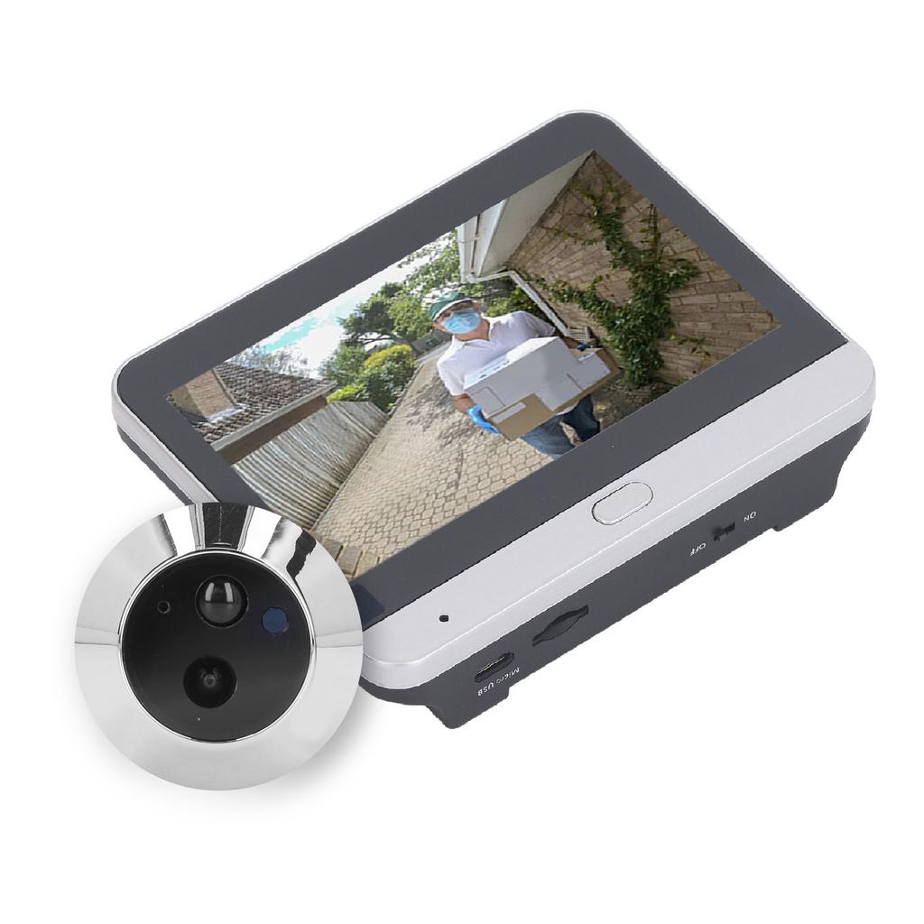 4,3-дюймовый IPS LCD экран цифровой глазок 120 градусов широкоугольный 1080P WiFi видеодомофон