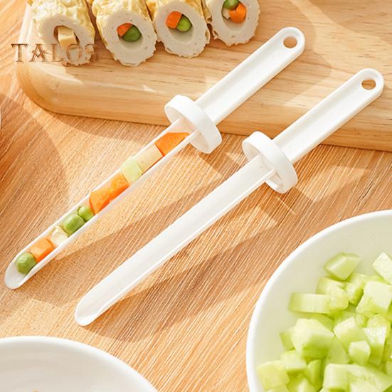 Инструмент для начинки еды, эргономичная ручка, колбаса, овощная начинка с подвижной перегородкой, дизайн канавки, кухонный гаджет