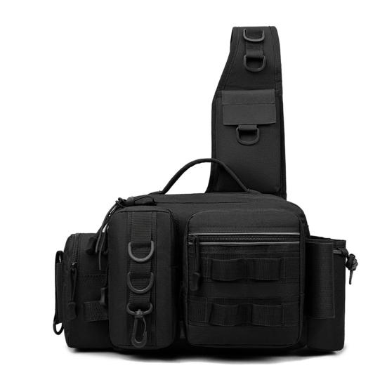 Рыболовная поясная сумка большой вместимости, рыболовная поясная сумка с держателем для удилища