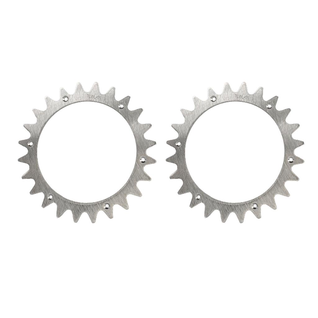 Stainless Steel Slip Resistant Wheel Provides Outstanding Grip and Stability for Worx Landroid S/M Grass Cutting Robot