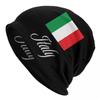 Italy Flag Skullies Beanies Caps Hip Hop Winter Warm Women Unisex Knit Hat Adult Unisex Italian Pride Bonnet Hats