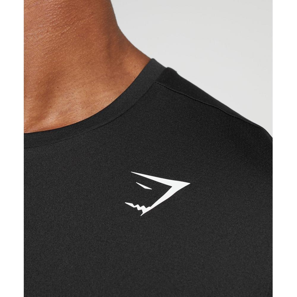 Gymshark Футболка Arrival черная A2a1k Bbbb