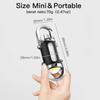 Mini Waist Mounted Keychain Flashlight Led Rechargeable Light Torch Long Range Powerful Outdoor Lights Cob For-6models Emergency