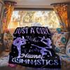 Gymnastics Lover Personalized Name Customize Your Name Rv Blanket Cozy Soft Lightweight Allseason Multipurpose Blanket For Travel Camping Picnics Sofa