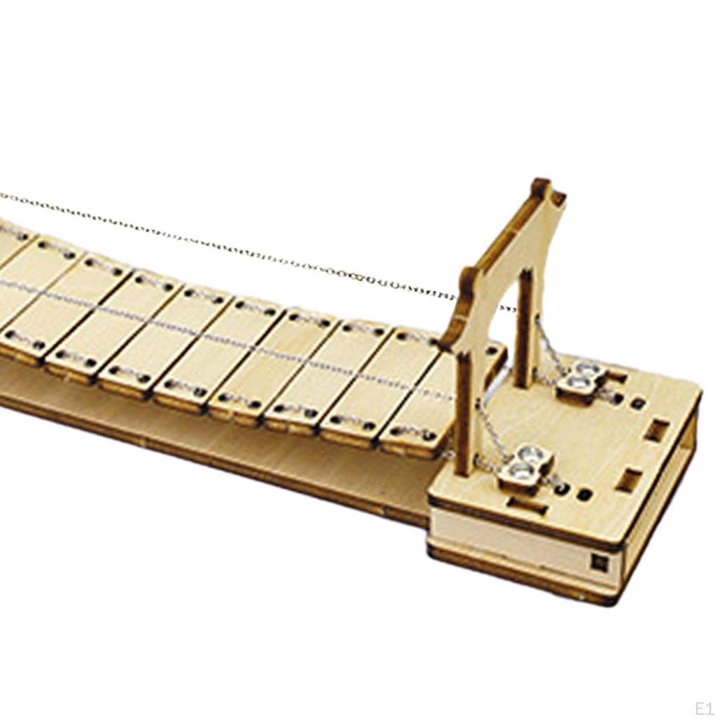 Science Experiment Toys Wooden Birthday Gifts Technology Small Production Handmade DIY Chain Bridge