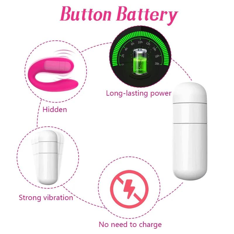 U-образный клиторальный стимулятор, носимый женский вагинальный вибратор, массажер точки G, небольшой мощный вибратор-пуля, портативные секс-игрушки