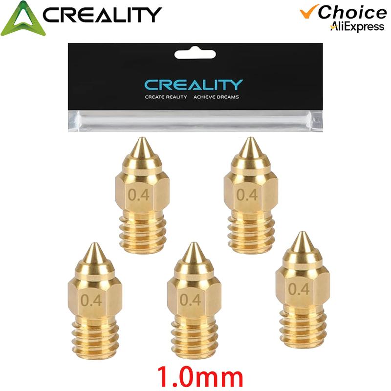Creality Official Ender 3 S1 Nozzles 0.4/0.6mm 5pcs, for Ender 3/Pro/V2/Max/Neo, Ender 5/Pro/Plus, Ender 6 3D Printer Accessory