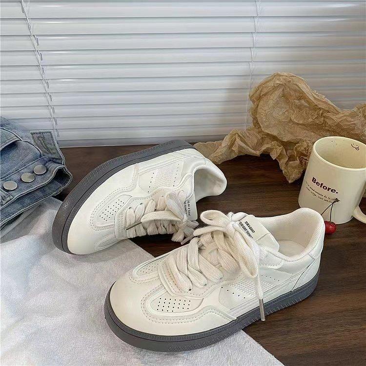 2024 осень новые студенческие дышащие спортивные кроссовки корейская версия низкие кроссовки Harajuku белые универсальные немецкие тренировочные кроссовки