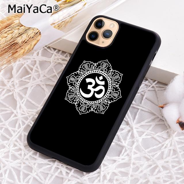 Символ Аум Ом Намасте цветочный дзен йога Чехол для телефона для iPhone 17 Air 16 16e 15 plus 11 12 13 14 pro max coque