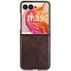 For Motorola Razr 50 Ultra 5G Case Litchi Texture Leather PC Phone Cover