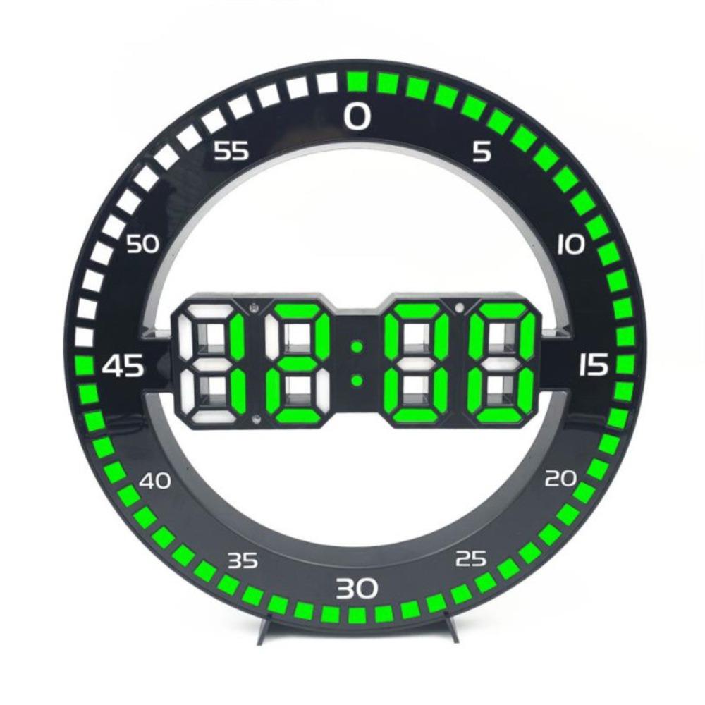 Modern Led Digital Wall Clock Jumping Seconds Portable Silent Electronic Clock Wall Mounted Luminous Wall Clock
