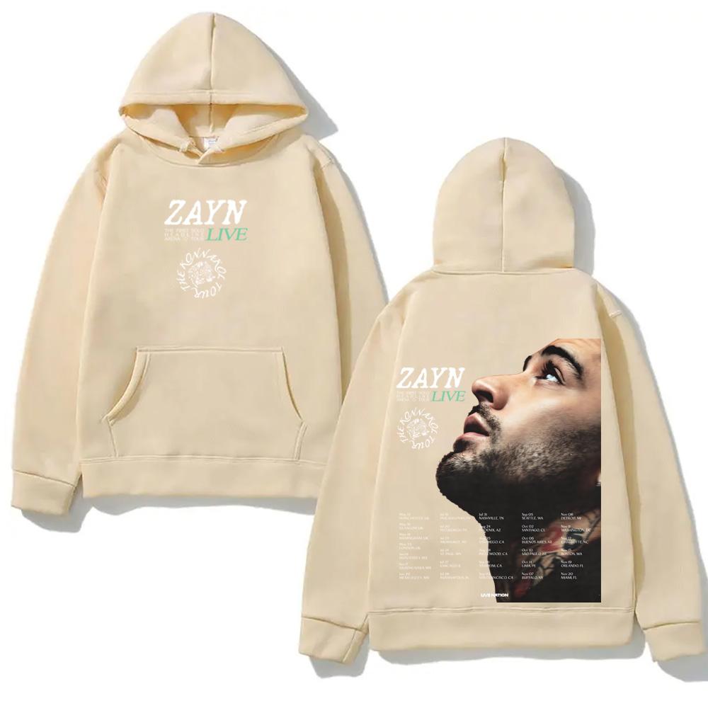 Худи Zayn Malik THE KONNAKOL TOUR 2026 Модный Эстетичный Худи Ретро Классический Мягкий Панк Удобный Худи с Капюшоном Флис