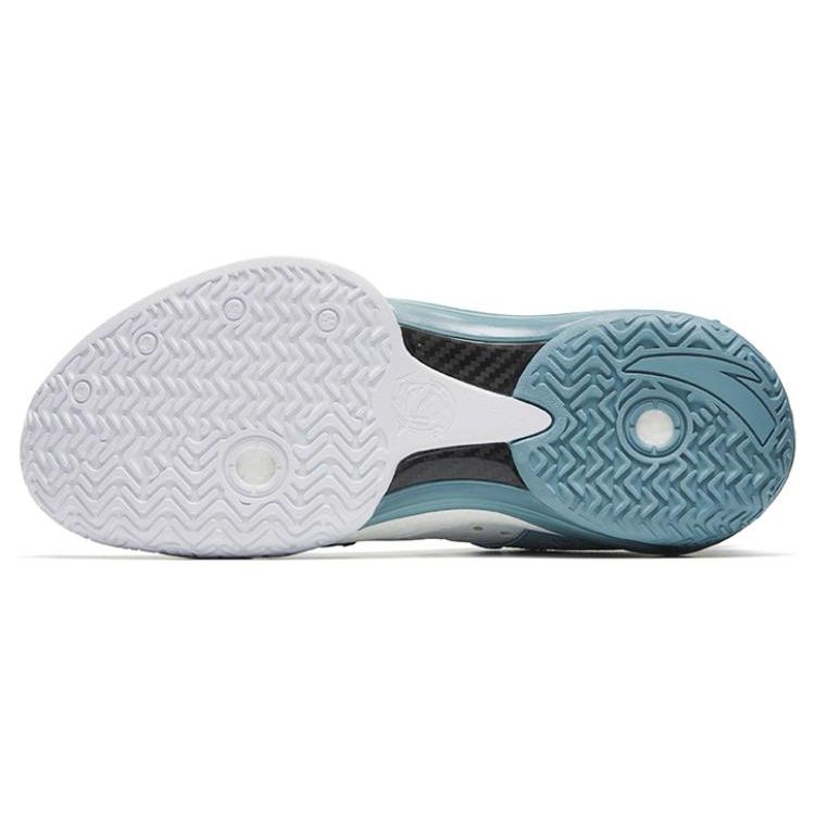 Anta Баскетбольные кроссовки Crazy Tide 4 Husky Shock Absorbing Non-Slip износостойкие низкие мужские баскетбольные кроссовки синие белые 112241106-4