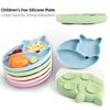 Food Grade Baby Bowls Silicone Baby Plates Premium Grip Dish  for Toddler