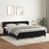 VidaXL Divan Bed and Mattress Black 160x200 Cm Velvet 3127621