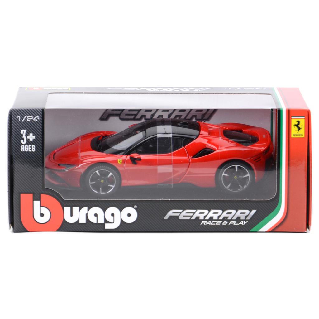 Ббураго 1:24 масштаба Ferrari SF90 STRADALE, сплав, роскошный автомобиль, литой автомобиль, модель, коллекция игрушек, подарок