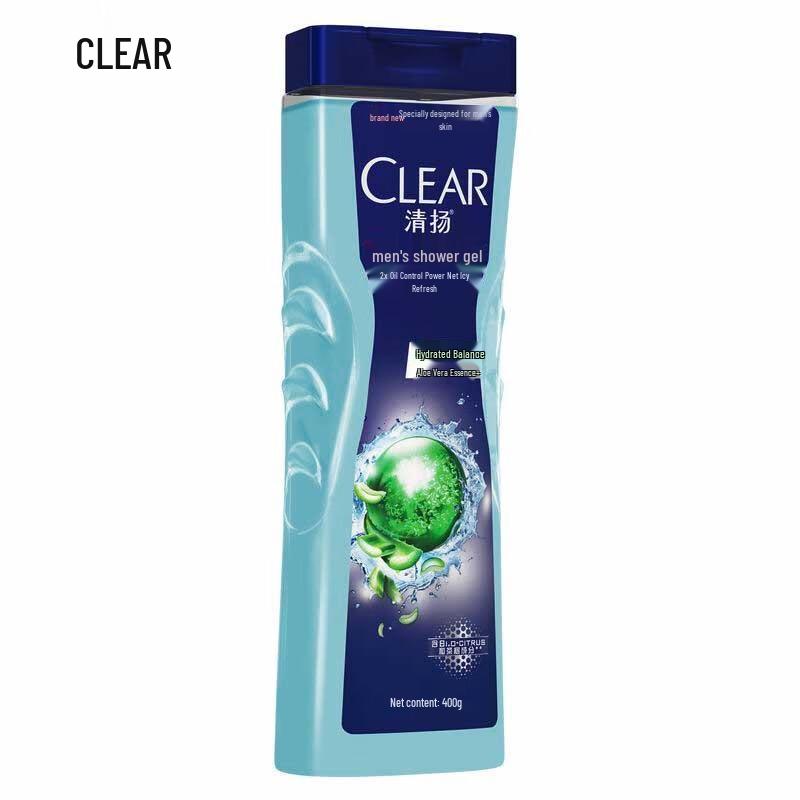 CLEAR Men's Aloe Essence Shower Gel 2x400g