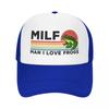 Personalized Milf Man I Love Frogs Baseball Cap Women Unisex Adjustable LGBT Gay Pride Trucker Hat Streetwear Snapback Caps