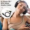 Right Angle 6.35mm Mono to Mono Plugs Stereo Cord 6.35mm Mono Male to Mono Male for Guitar Receiver