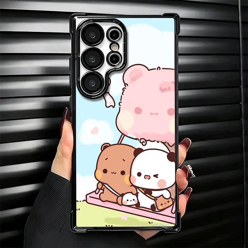 Bubu Dudu Мультяшный Милый Покрытие Чехол Для Телефона Для Samsung Galaxy S24 S25 FE S26 Edge S23 Ultra S22 S21 Plus S20 Противоударный Подушка Безопасности Co