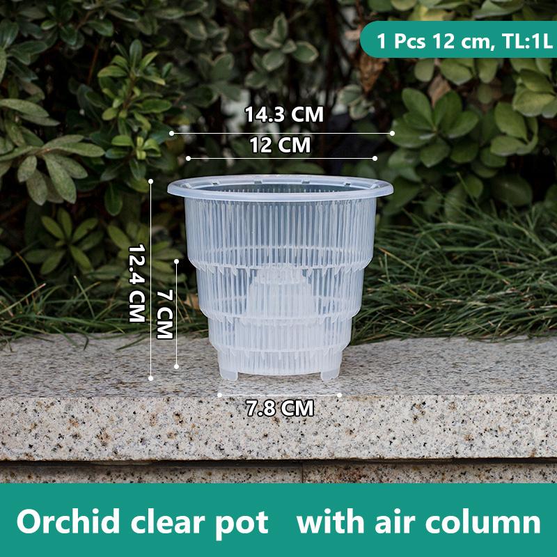 Сетчатый горшок для украшения дома, прозрачные горшки для орхидей с отверстиями, горшок для орхидей Cattleya Dendrobium, кашпо в 10 см, 12 см, 15 см