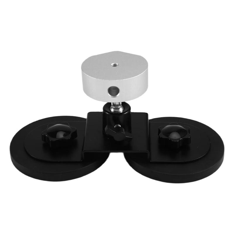 Magnetic Mount Antenna Bracket Adjustable Angle Roof Mount For Mini For Car RV Truck Boat Silver