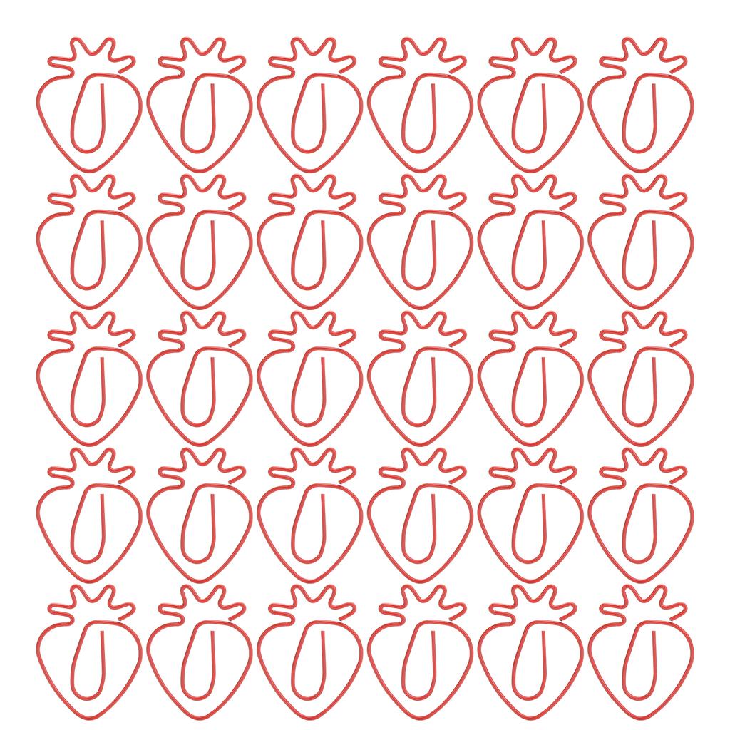 30 шт. скрепок мини милые клубничные закладки планировщик зажим булавка канцелярские принадлежности школьные подарки