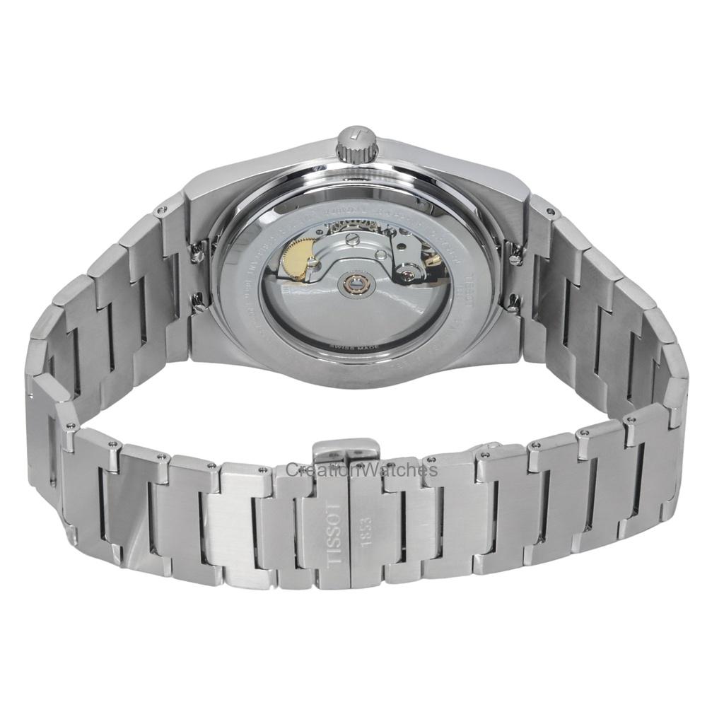 Tissot PRX Powermatic 80 Gradient из нержавеющей стали с циферблатом цвета хамелеон, цвет голубой, автоматический T137.407.11.351.01, 100 м, мужские часы