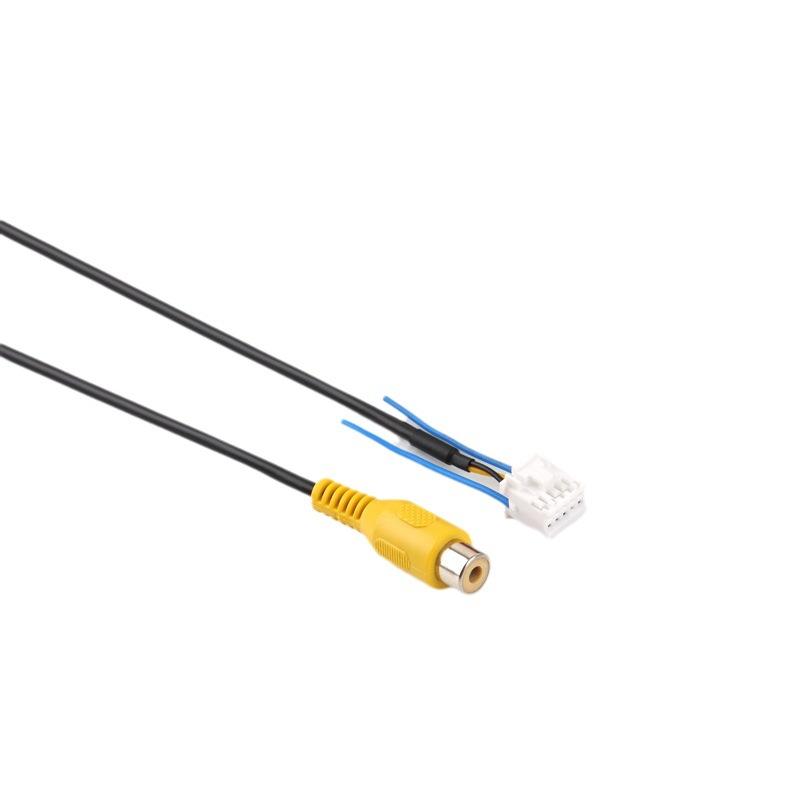 Reversing Rear View Cable 4 Pin Male Connector for Android 1 2 Din Car Radio Audio RCA Input Plug Cable Reverse Camera Adapter Radio Accessories 4