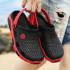 Fashion New Men's Beach Hole Shoes Breathable Waterproof Outdoor Sandals Bag Head Summer Slippers Large Size Bird's Nest Shoes