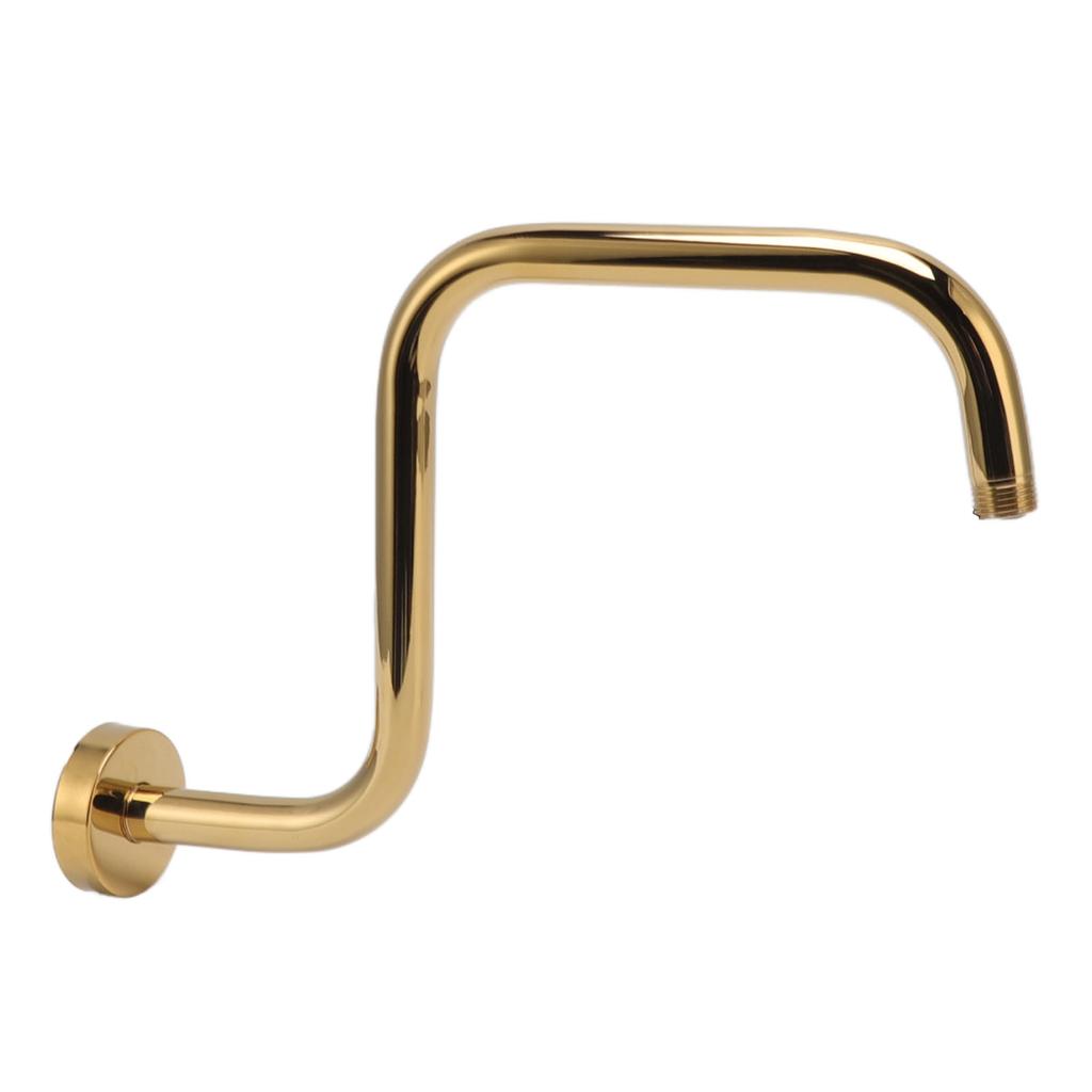 Shower Extension Arm Stainless Steel High Rise Shower Arm with Flange Wall Mounted Shower Head